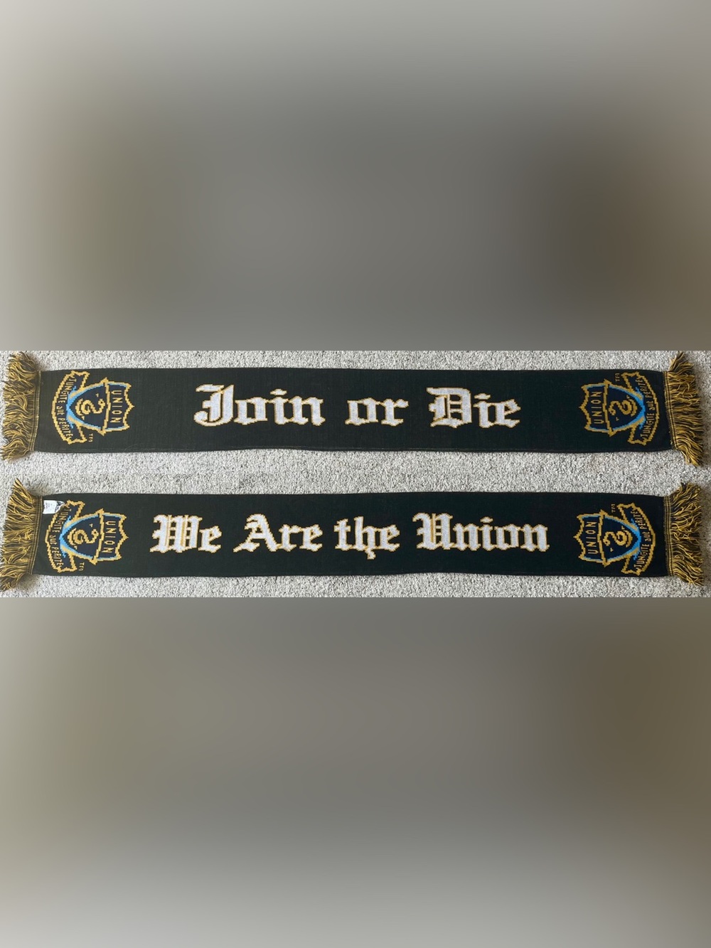 Philadelphia Union Join Or Die Soccer Scarf